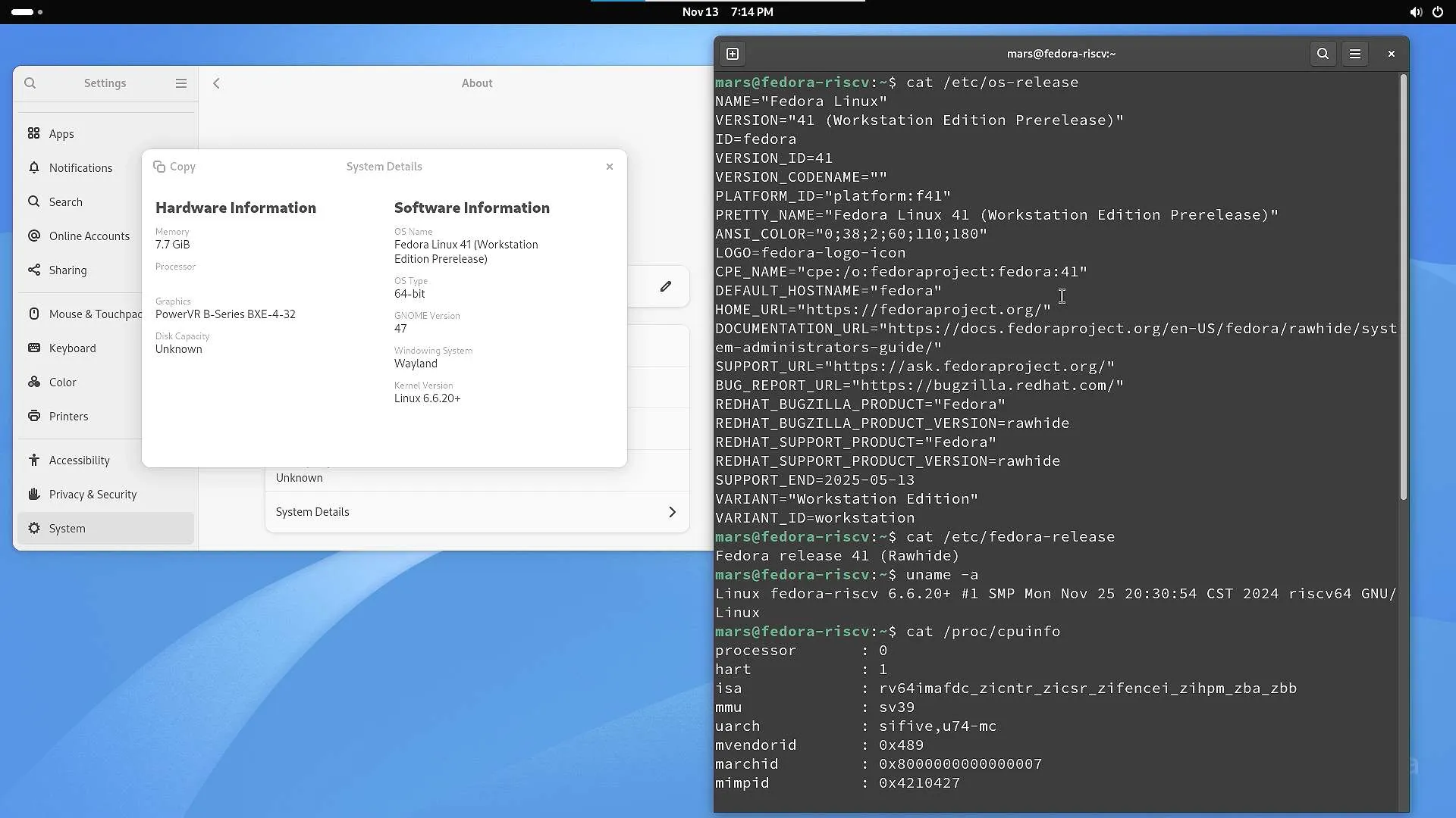 GUI for desktop